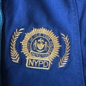 Blue NYPD Embroidered Jacket